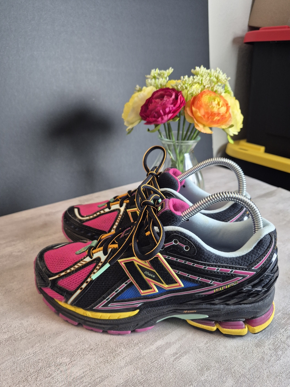 New Balance Women's Pink, Black & Yellow! "Neon Nights" Size 7